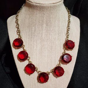 Erica Lyons Red stone necklace, NEW